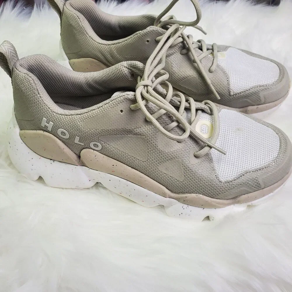 Holo Gray Athletic Sneakers Size 10